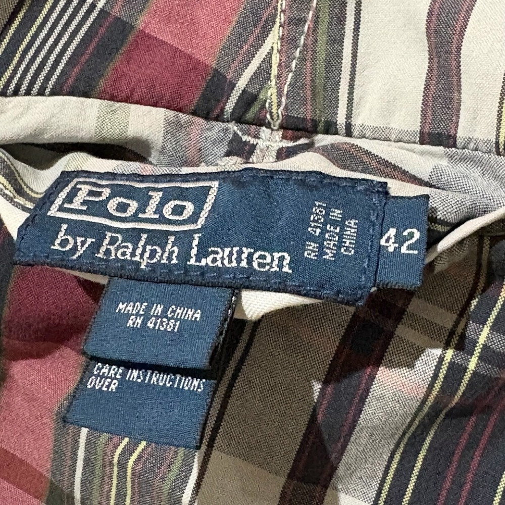 Polo Ralph Lauren Tartan Plaid Shorts Reversible Cotton Men's Size 42 NWT - Picture 10 of 12